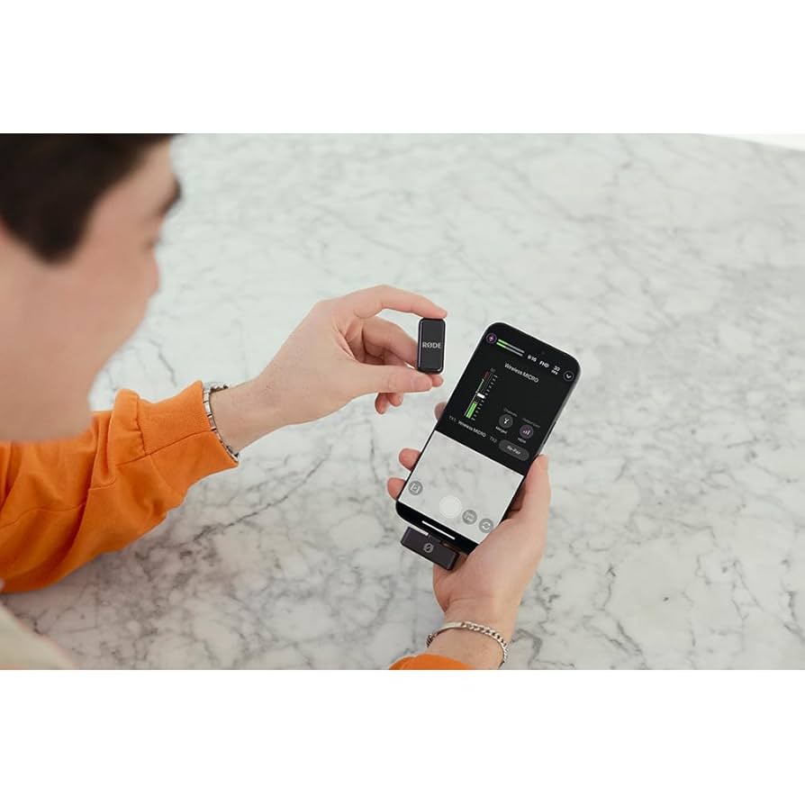 RODE WIRELESS MICRO DUAL MICROPHONE UNIT - USB C - BLACK