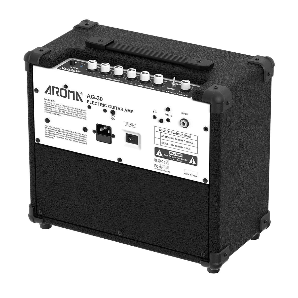 Aroma AG-30 30W Electric Guitar Amplifier Black