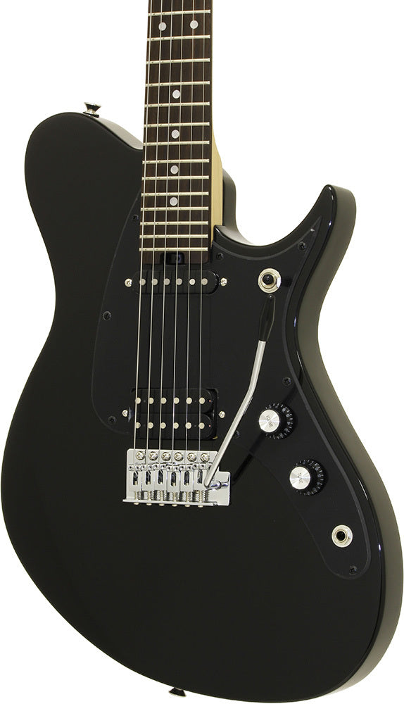 Aria J Series J-1 Electric Guitar in Black Pickups: 2 x Humbucking