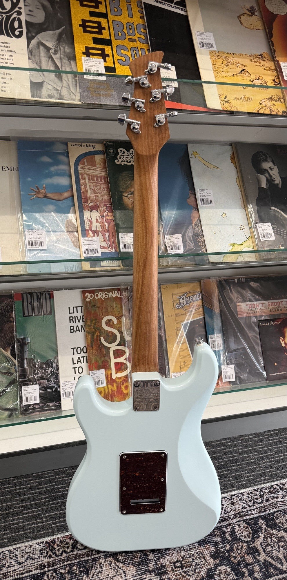 COLE CLARK - HOLLOW BABY HSS - Baby Blue with CASE