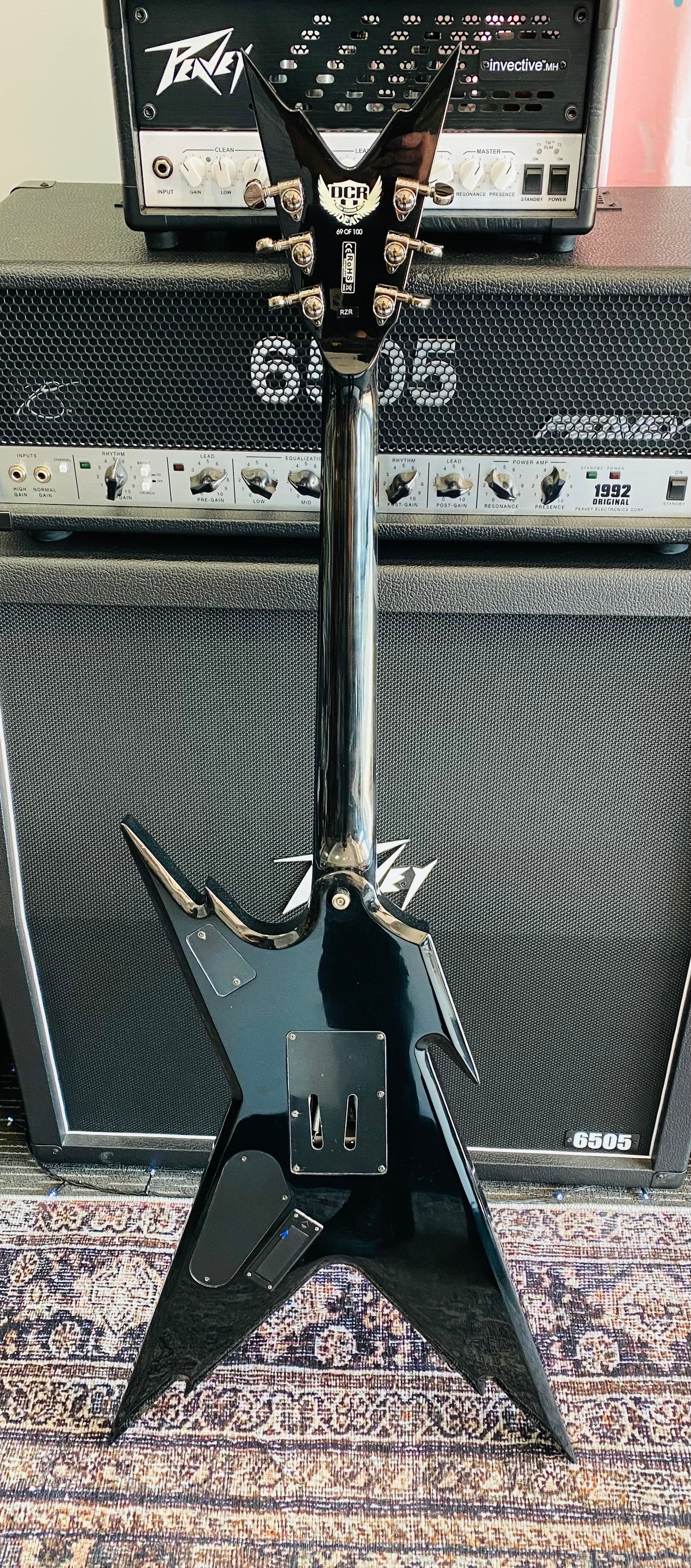 DEAN RAZORBACK DCR LTD #69/100 TRANS BLACK - WITH CASE (Pre-Loved)