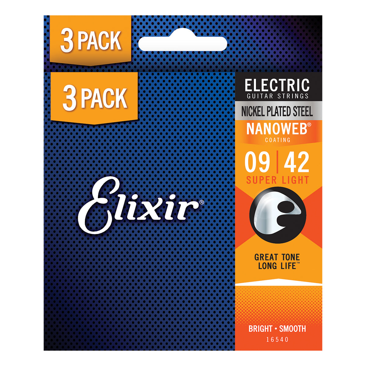 ELIXIR 16540 NANOWEB ELEC 9-42 3 PACK S/LIGHT