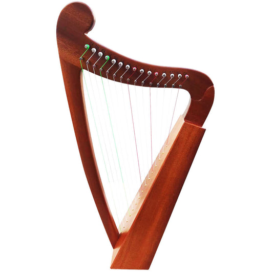 Opus 15-String Diatonic Wooden Lyre Harp in Natural Finish