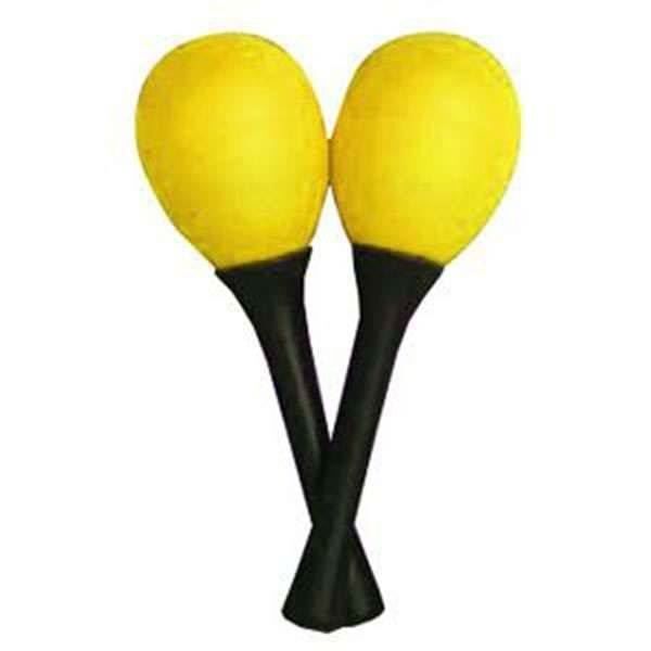 HANDLE EGG MARACAS 45G YELLOW PR