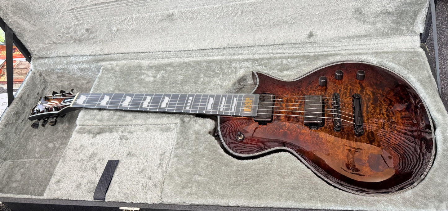 ESP ECLIPSE E-11 TIGER EYE WITH CASE - MINT CONDITION Pre-Loved