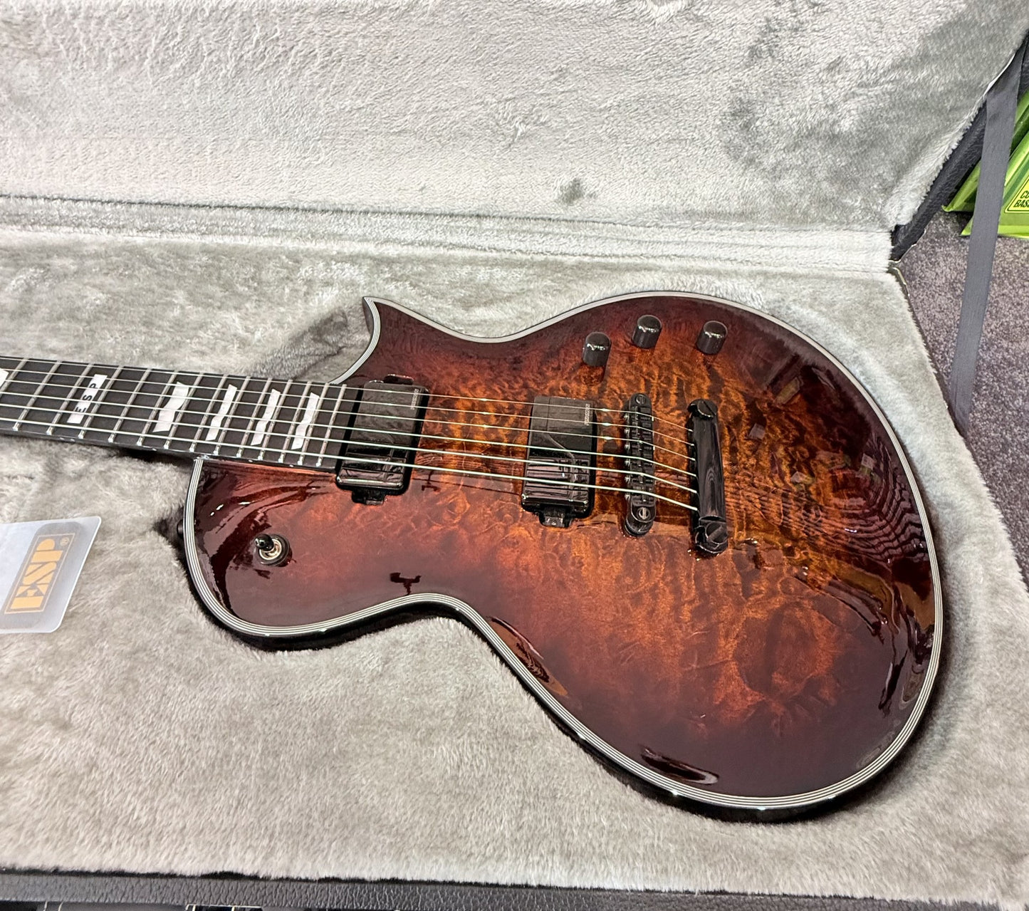 ESP ECLIPSE E-11 TIGER EYE WITH CASE - MINT CONDITION Pre-Loved