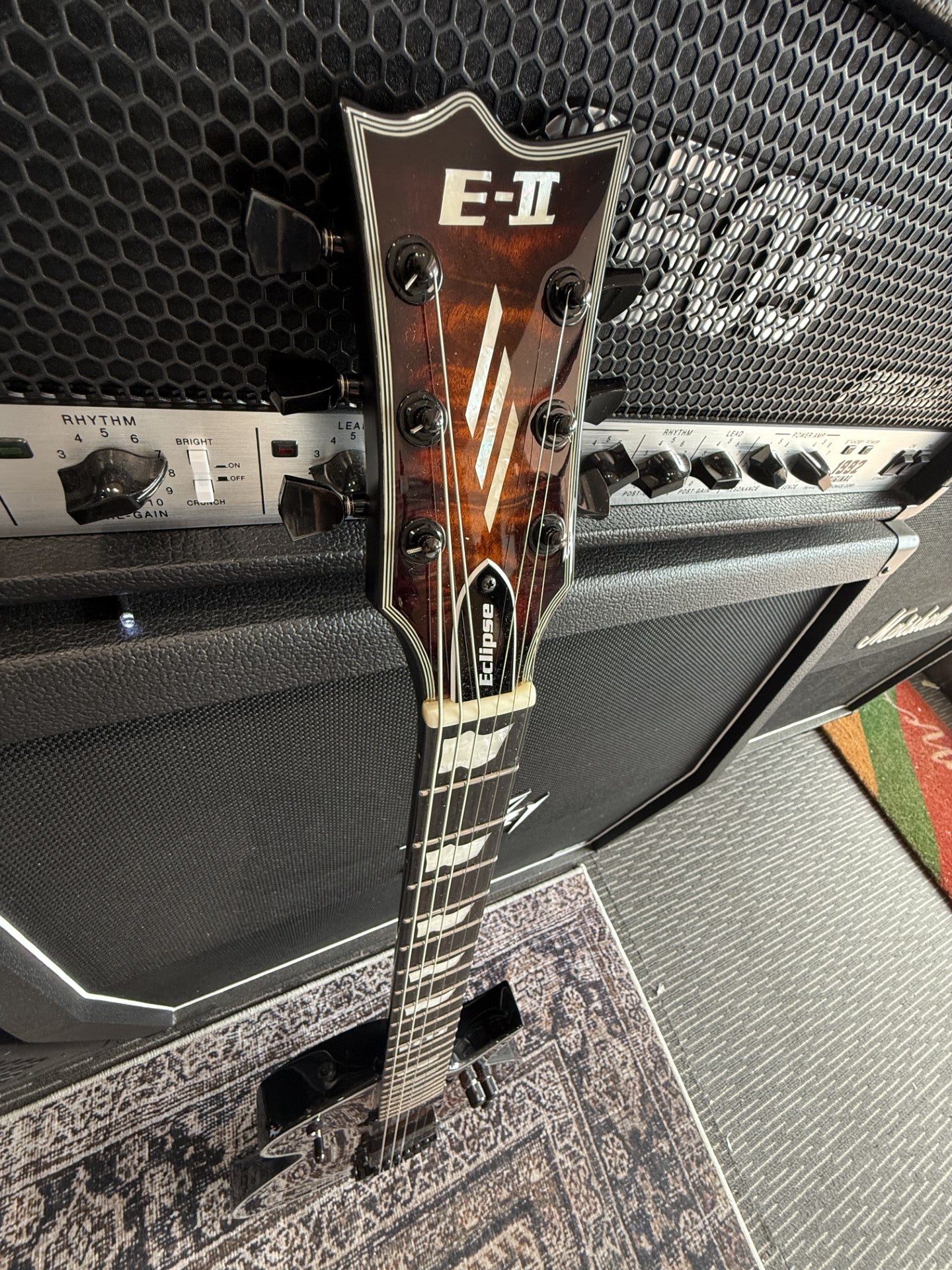 ESP ECLIPSE E-11 TIGER EYE WITH CASE - MINT CONDITION Pre-Loved