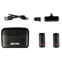 Eikon Twinstream 2.4Ghz Two Channel Wireless Smart PhoneMic System USB C w charge case