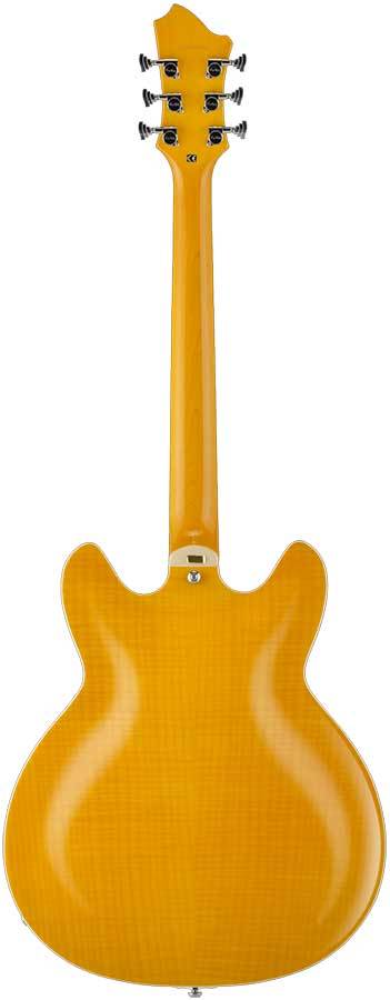 Hagstrom Super Viking Semi-Hollow Guitar in Dandy Dandelion Gloss w/ Case