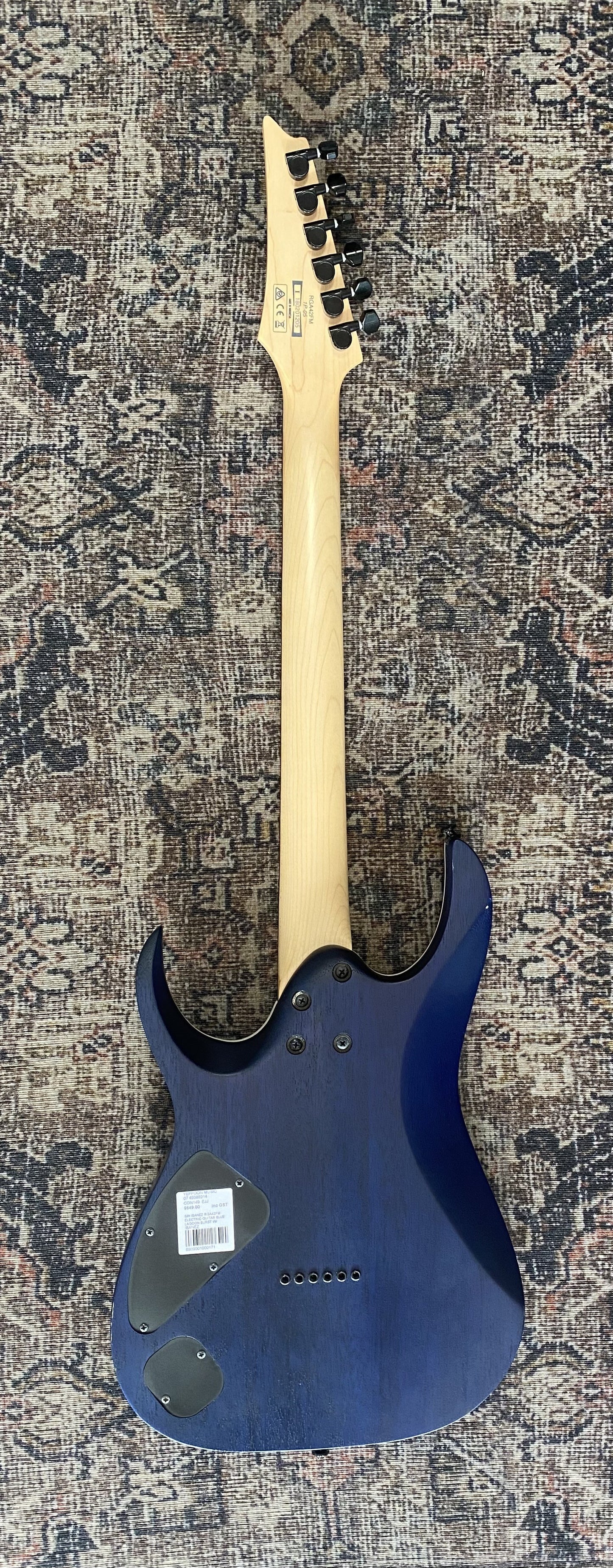 IBANEZ RGA42FM ELECTRIC GUITAR BLUE LAGOON BURST W/ BAG (Pre-Loved)