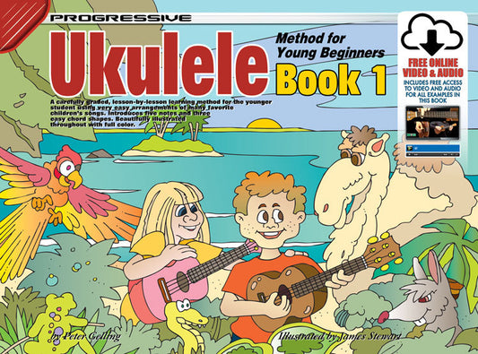 Progressive Ukulele Method for The Young Beginner Book 1 Online Video & Audio