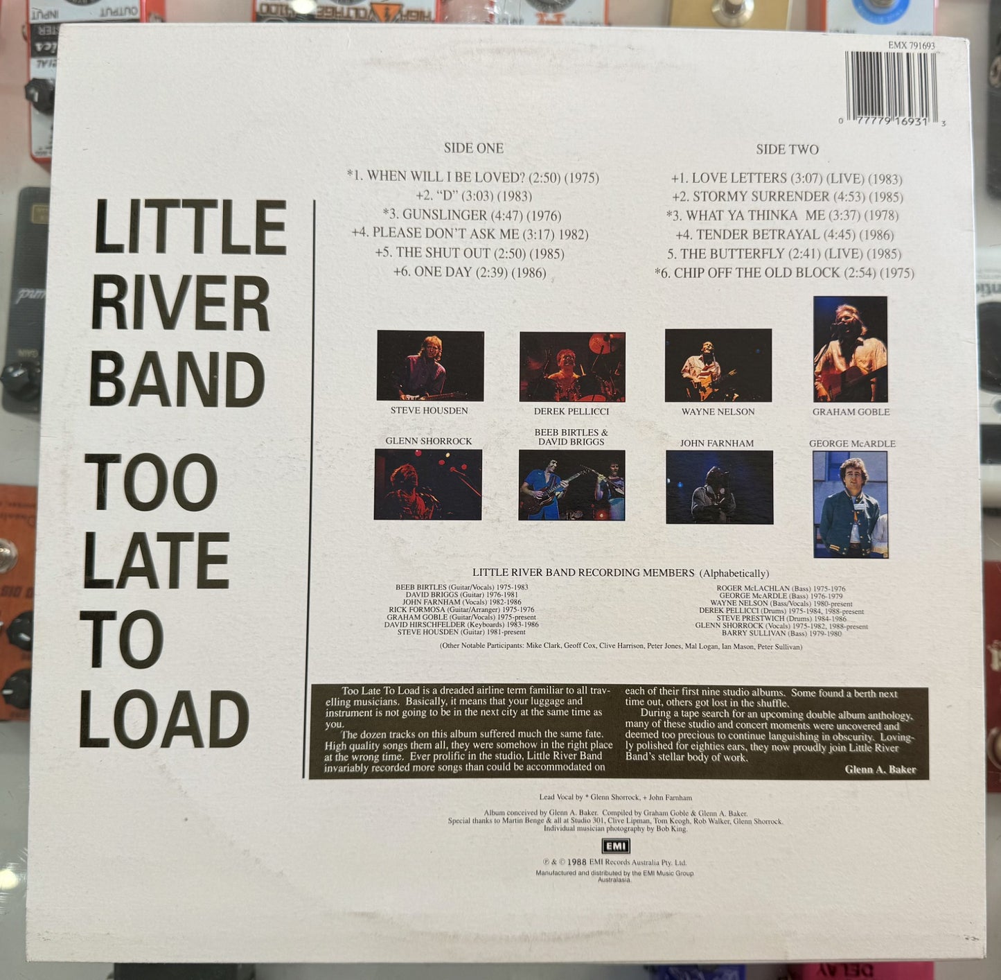 LITTLE RIVER BAND - TOO LATE TO LOAD LP (Vintage)