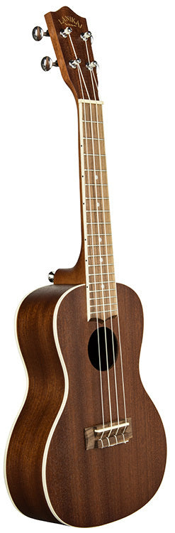 Lanikai Mahogany Series Concert Ukulele in Natural Satin Finish with Lanikai Standard Gig Bag