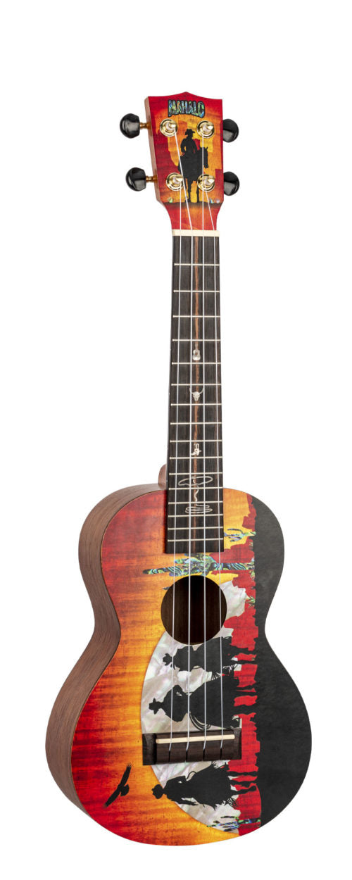 MAHALO ARTIST ELITE WILD WEST Concert uke with Bag
