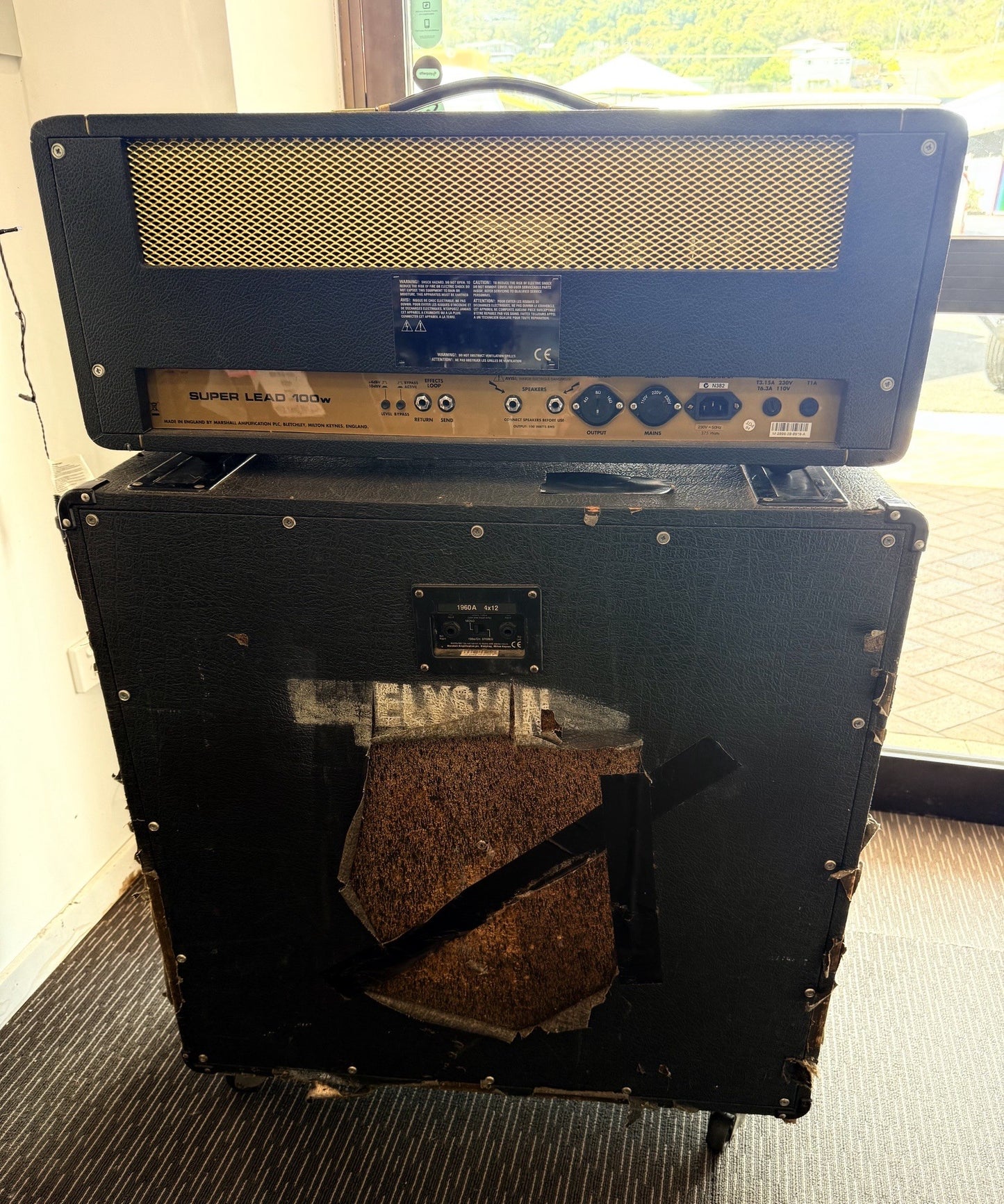 MARSHALL SUPER LEAD 100 1959SLP MKII - WITH 1960A 4x12 CAB - (Preloved)