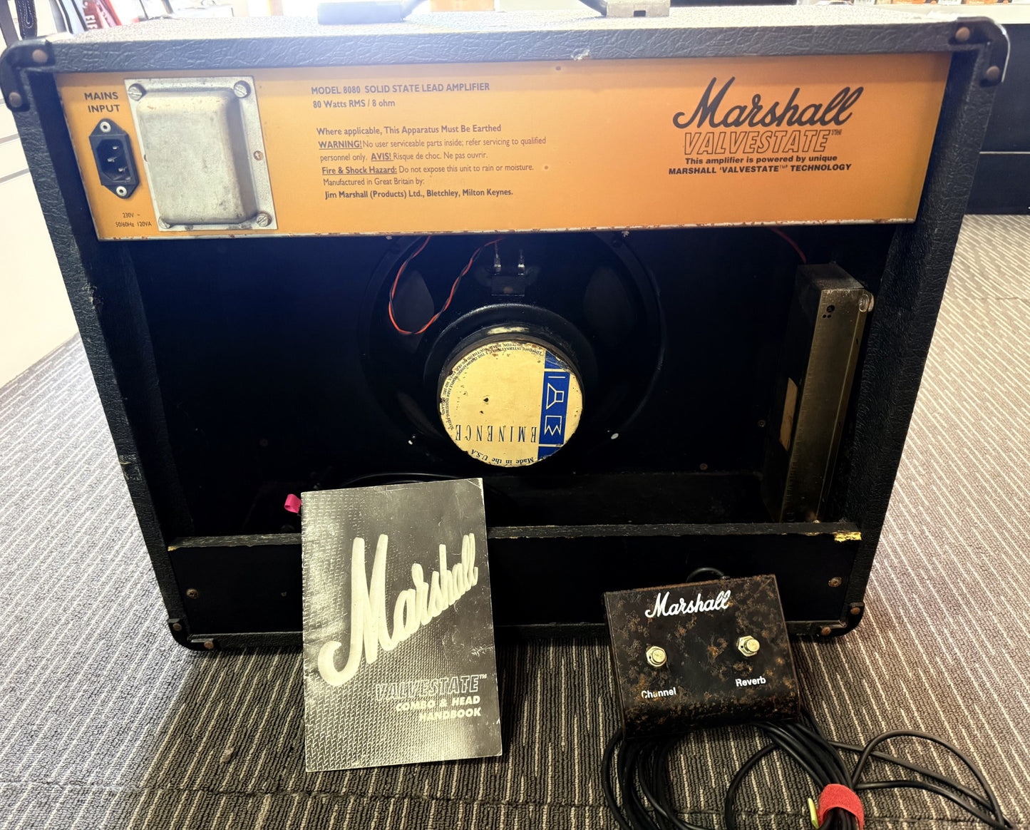 MARSHALL VALVESTATE 8080 COMBO AMP WITH COVER (Secondhand)