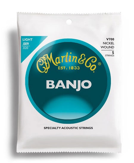 Martin Vega Banjo Light Gauge 5-String Set Bluegrass Personified!
