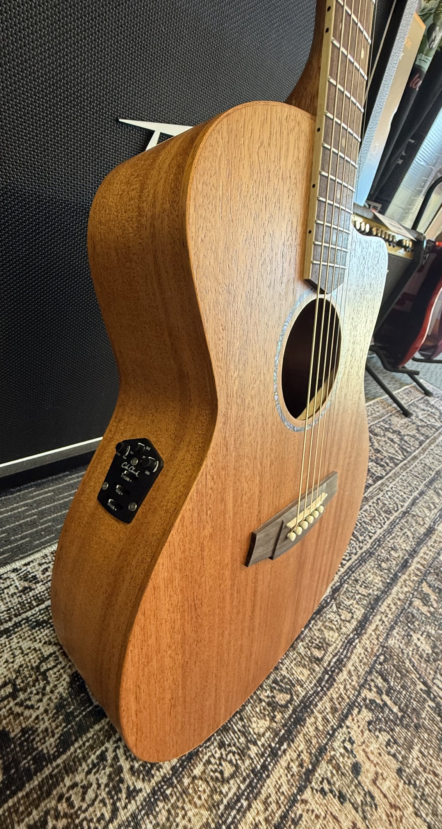 Cole Clark STUDIO Series Acoustic/Electric All Solid African Mahogany with Deluxe Gig Bag