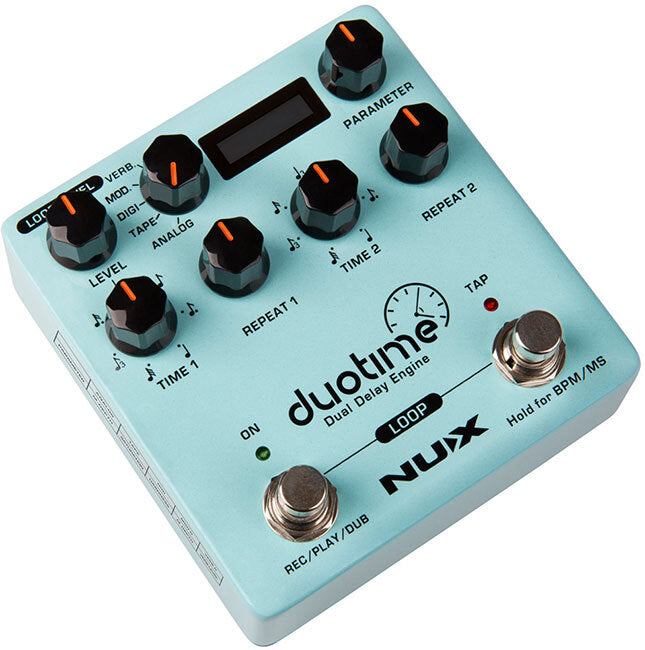 NU-X Verdugo Series Duotime Dual Delay Engine Effects Pedal