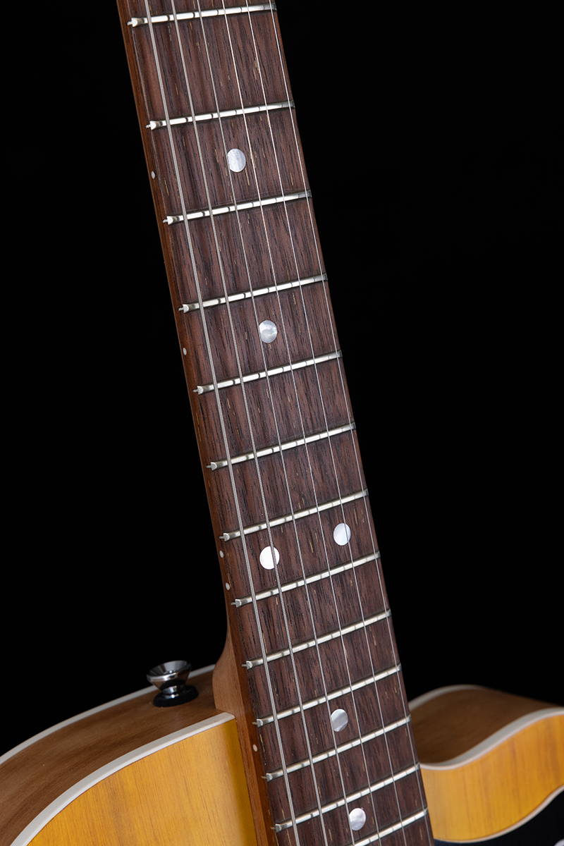 Pratley Electric Semi-Hollow Vintage Yellow Single Cut Electric Guitar