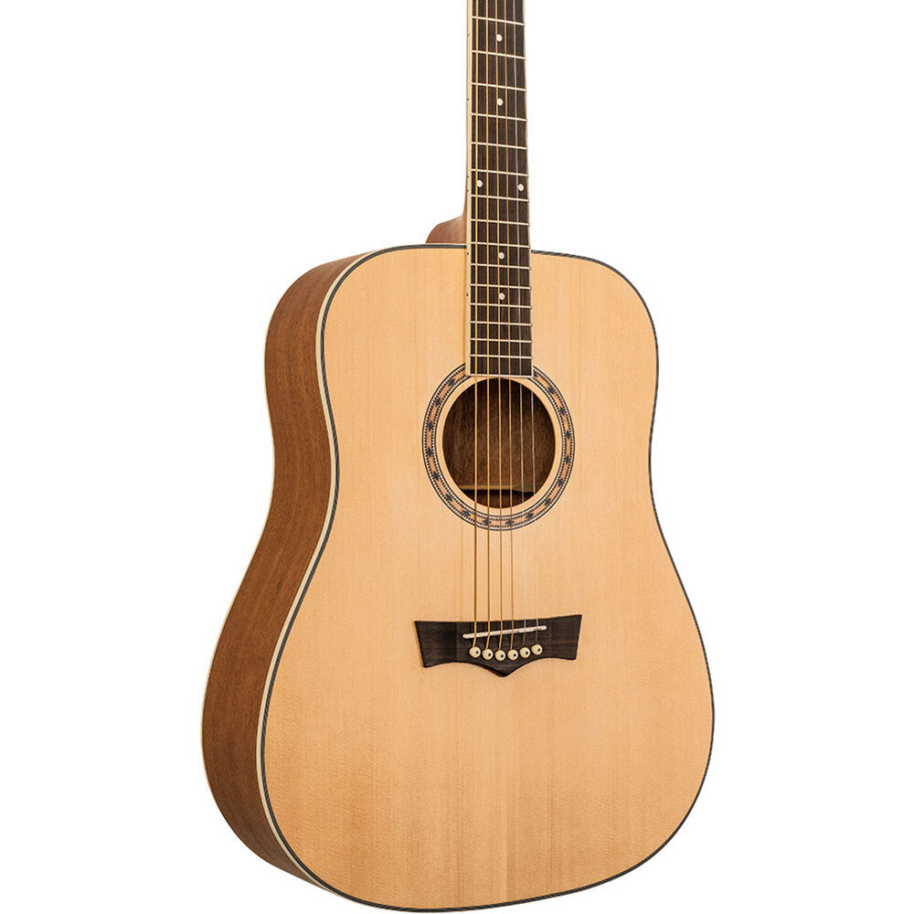 Peavey DW1 Delta Woods Series Dreadnought Acoustic Guitar in Natural Satin Finish