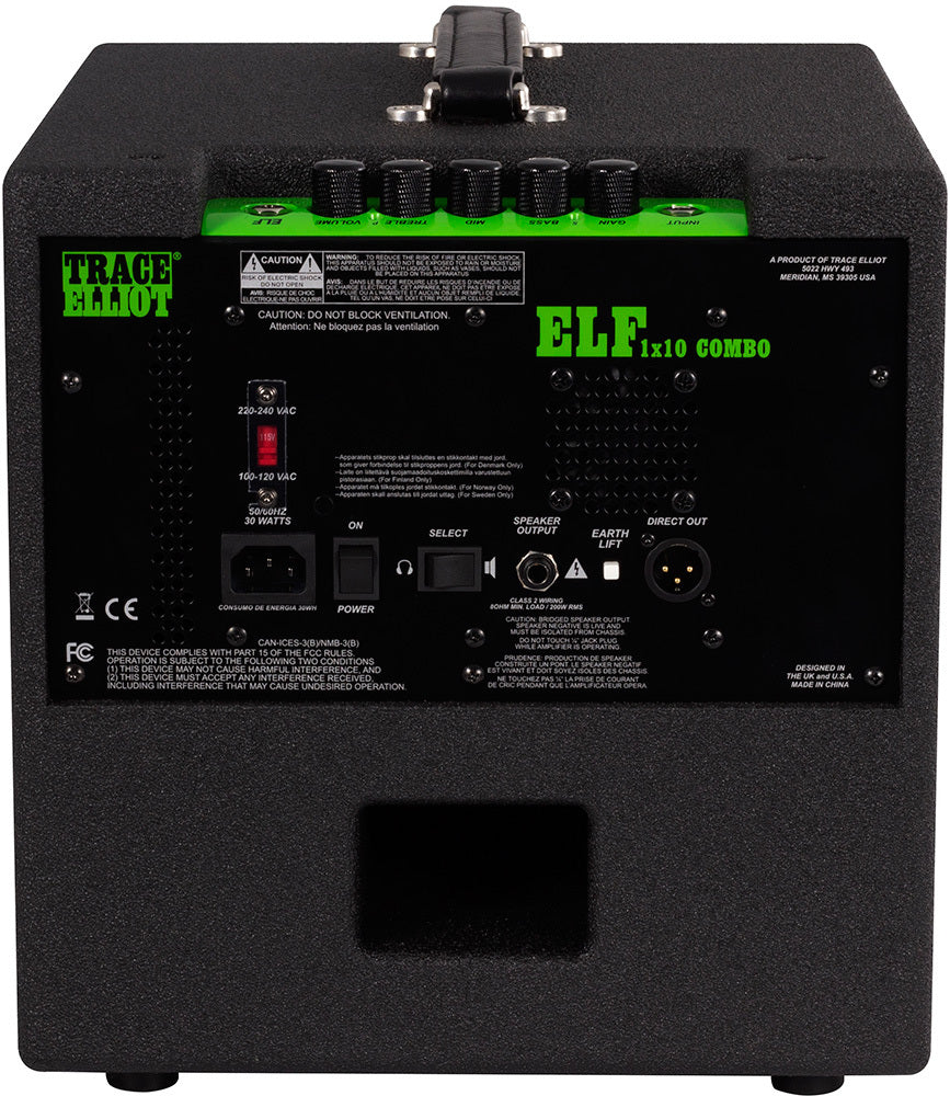 Trace Elliot ELF Series Ultra Compact Bass Amplifier Combo 200-Watt 1x10"