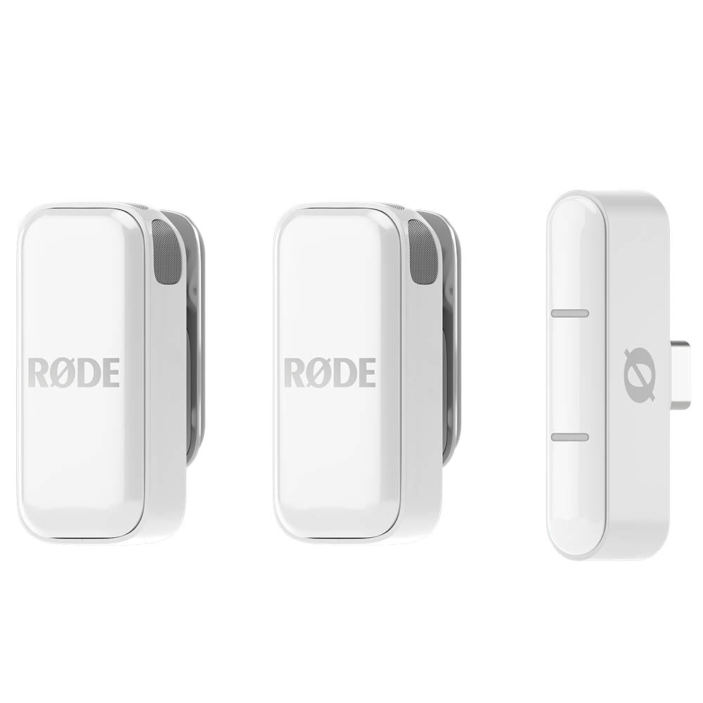 RODE WIRELESS MICRO DUAL MICROPHONE- USB C - WHITE