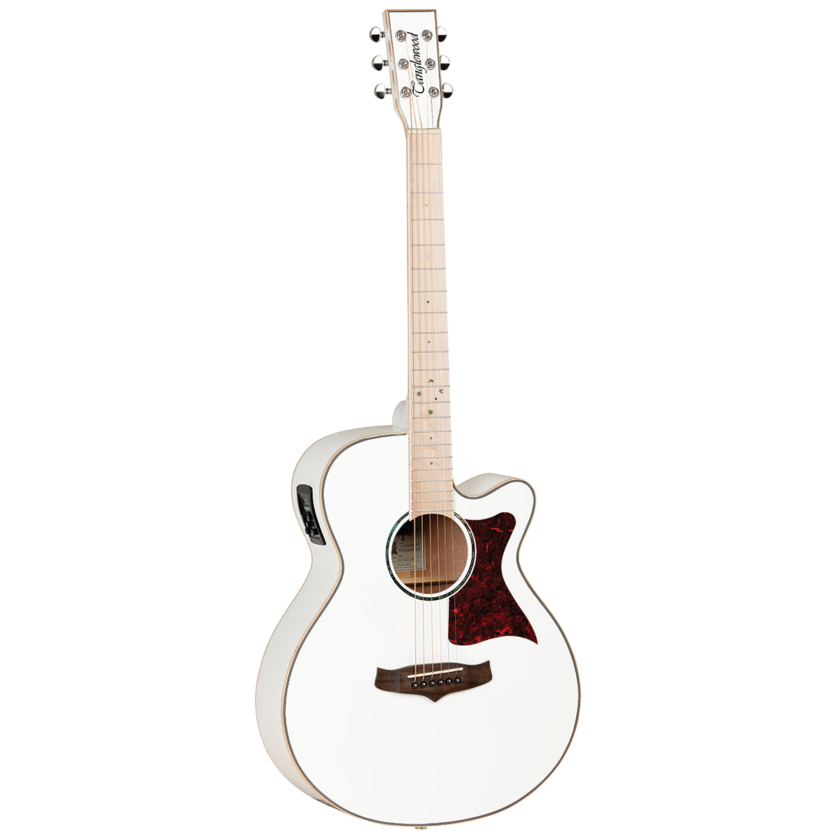 Tanglewood TW4BLW Winterleaf Blonde Superfolk C/E White Gloss