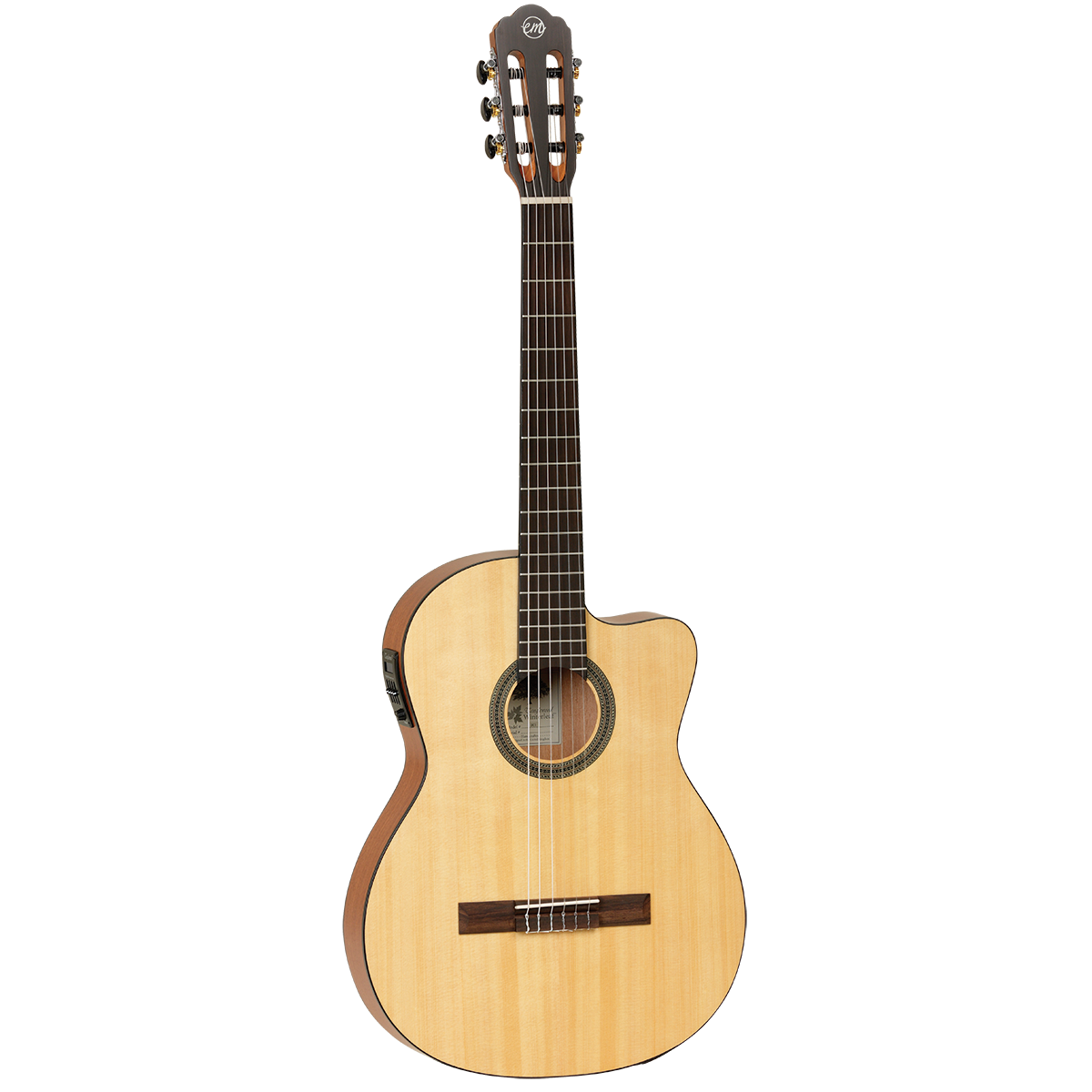 Tanglewood TWEMDC1 Enredo Madera Dominar Thinline Classical Cutaway/Electric Guitar