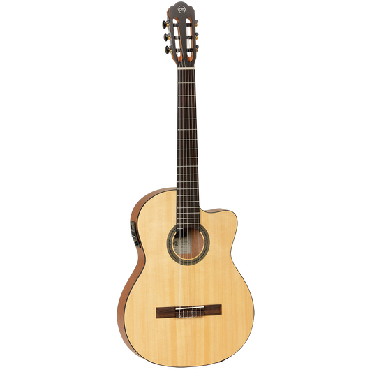 Tanglewood TWEMDC1 Enredo Madera Dominar Thinline Classical Cutaway/Electric Guitar