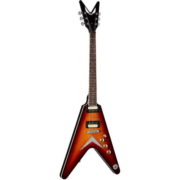 DEAN V79 FLAME MAPLE TRANS CHERRY Sunburst ELECTRIC GTR