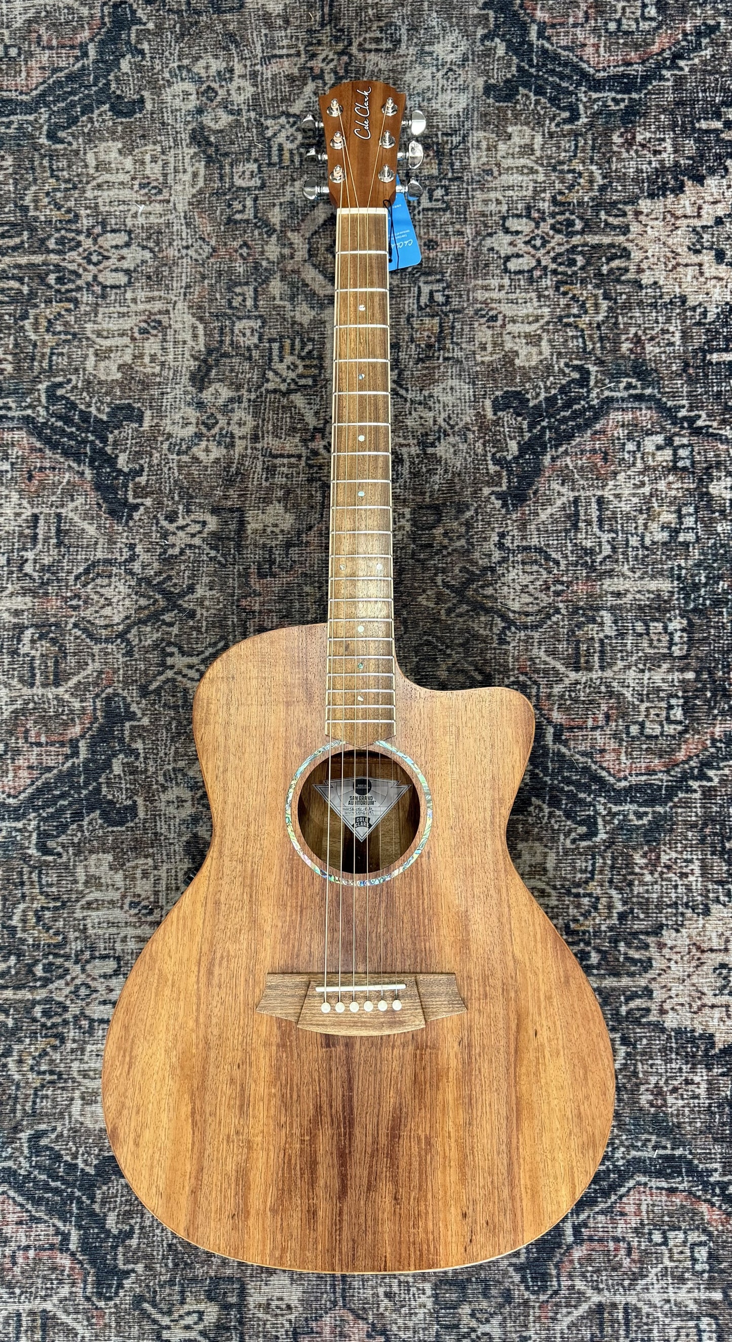Cole Clark Studio series AN1EC - All Solid Blackwood with Dlx Gig Bag