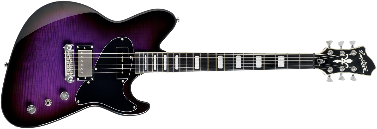 HAGSTROM ADINA PURPLE BURST Electric Guitar with CASE