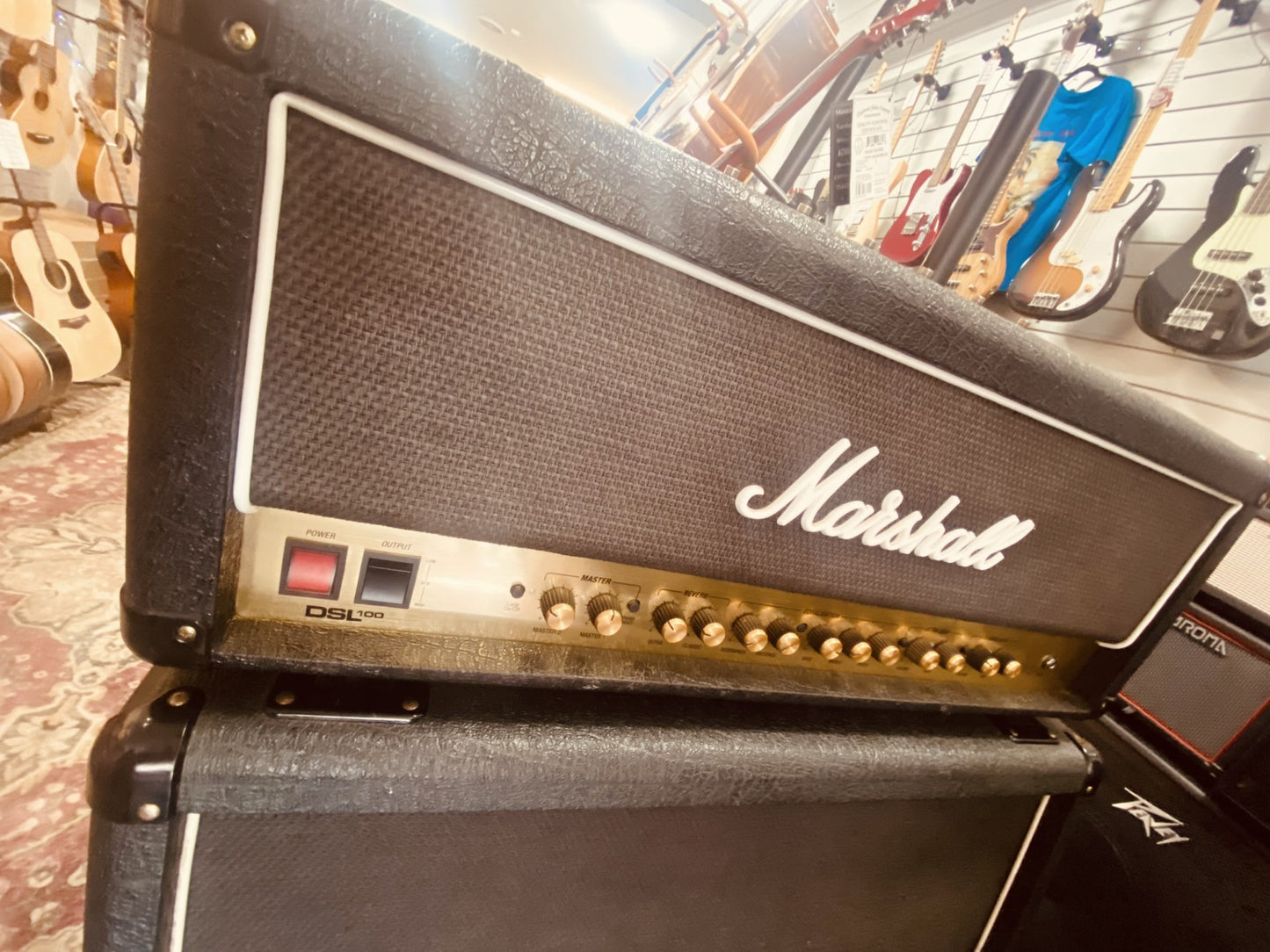 MARSHALL DSL100 HEAD AND 1960A QUAD BOX WITH PEDAL (Secondhand)