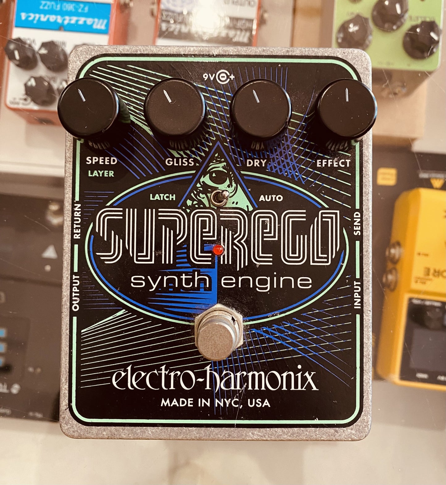 EHX SUPER EGO SYNTH ENGINE PEDAL - NO power supply (Pre-Loved)