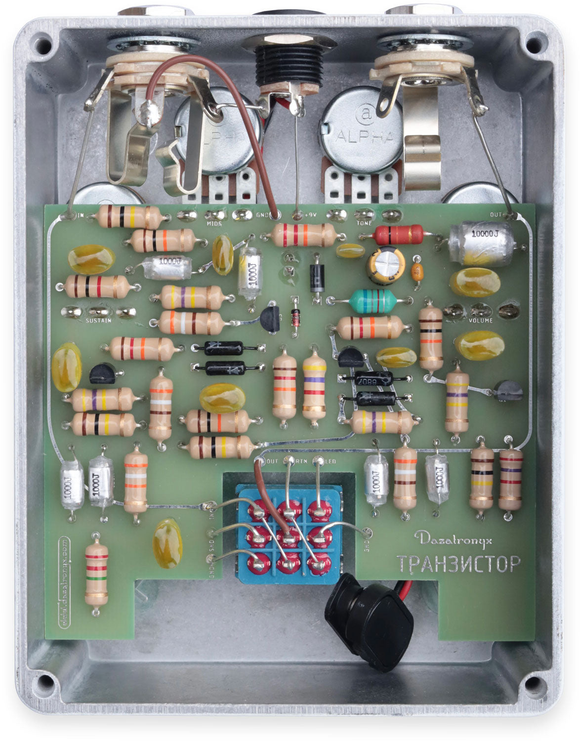 DAZATRONYX TPAH3NCTOP RUSSIAN MUFF EFFECTS PEDAL