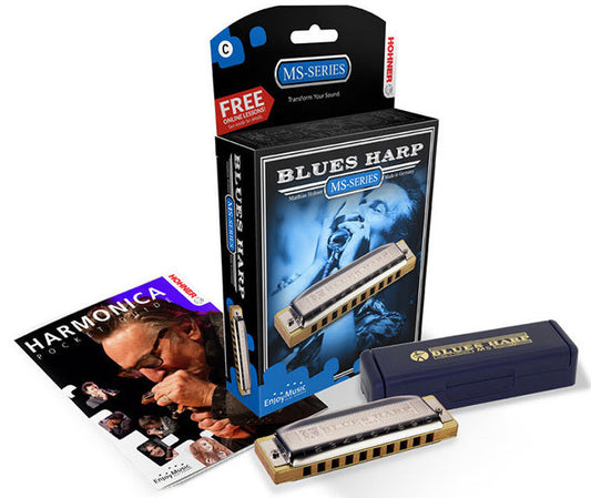 Hohner MS Series Blues Harp Harmonica Key A