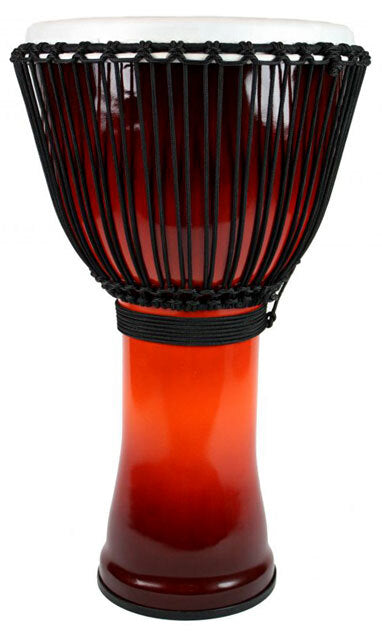 10 INCH DJEMBE AFRICAN SUNSET ROPE TUNED