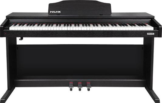 NU-X WK400 Upright 88-Key Digital Piano with Slide-Top in Black Finish w/ Bench