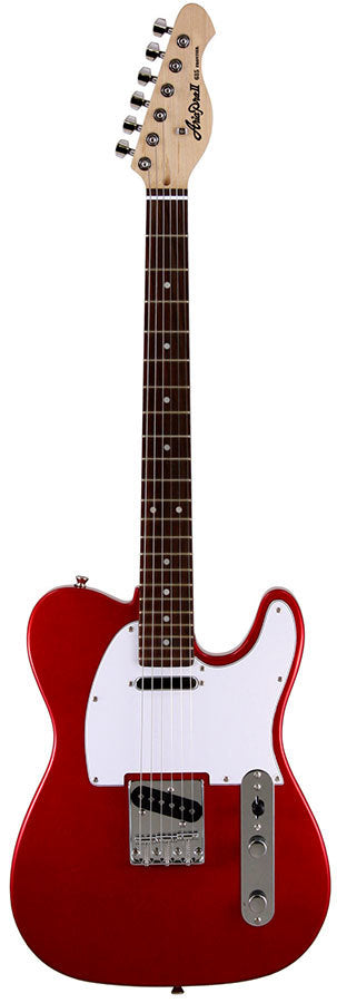 Aria Pro II TEG-Series Electric Guitar in Candy Apple Red w/ White Pickguard