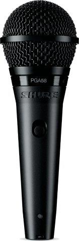 Shure PGA58 Cardioid Dynamic Vocal Microphone with XLR-XLR Cable
