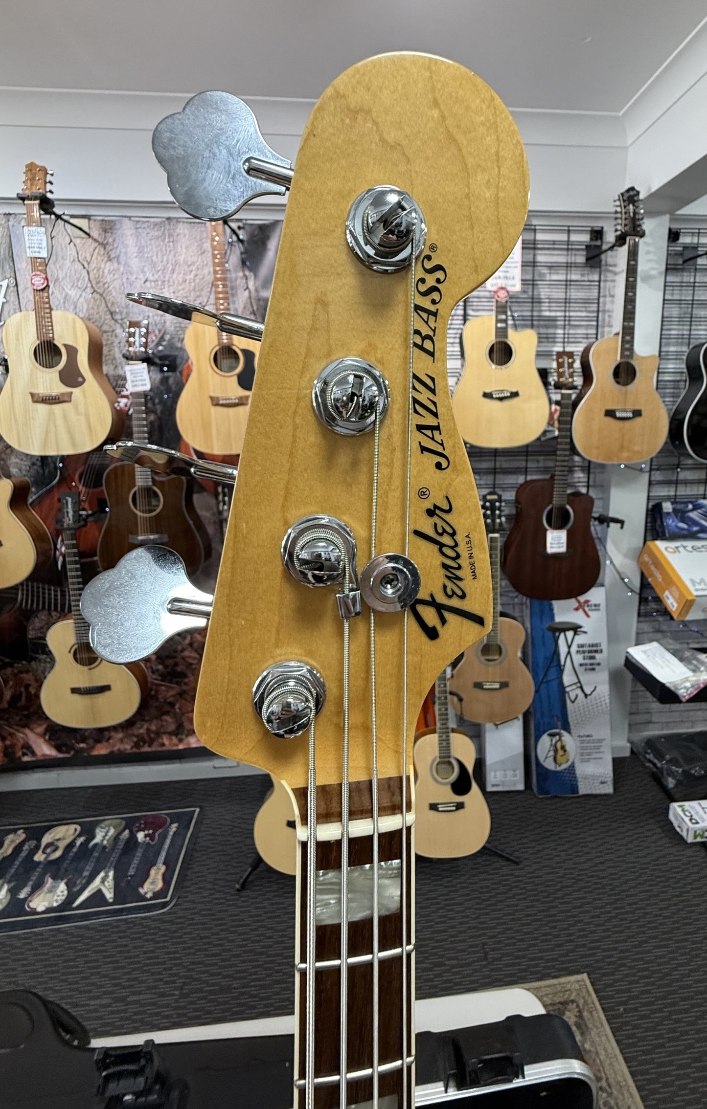 FENDER AMERICAN DELUXE JAZZ BASS 2010 - SUNBURST - W- CASE