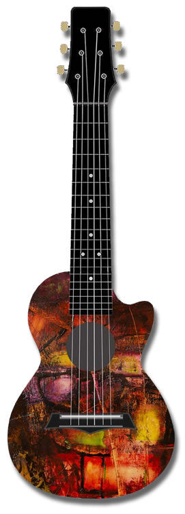 Kealoha Guitalele in Technicolour Paint Design