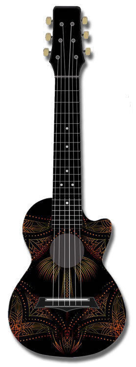 Kealoha Guitalele in Tribal Dot Design