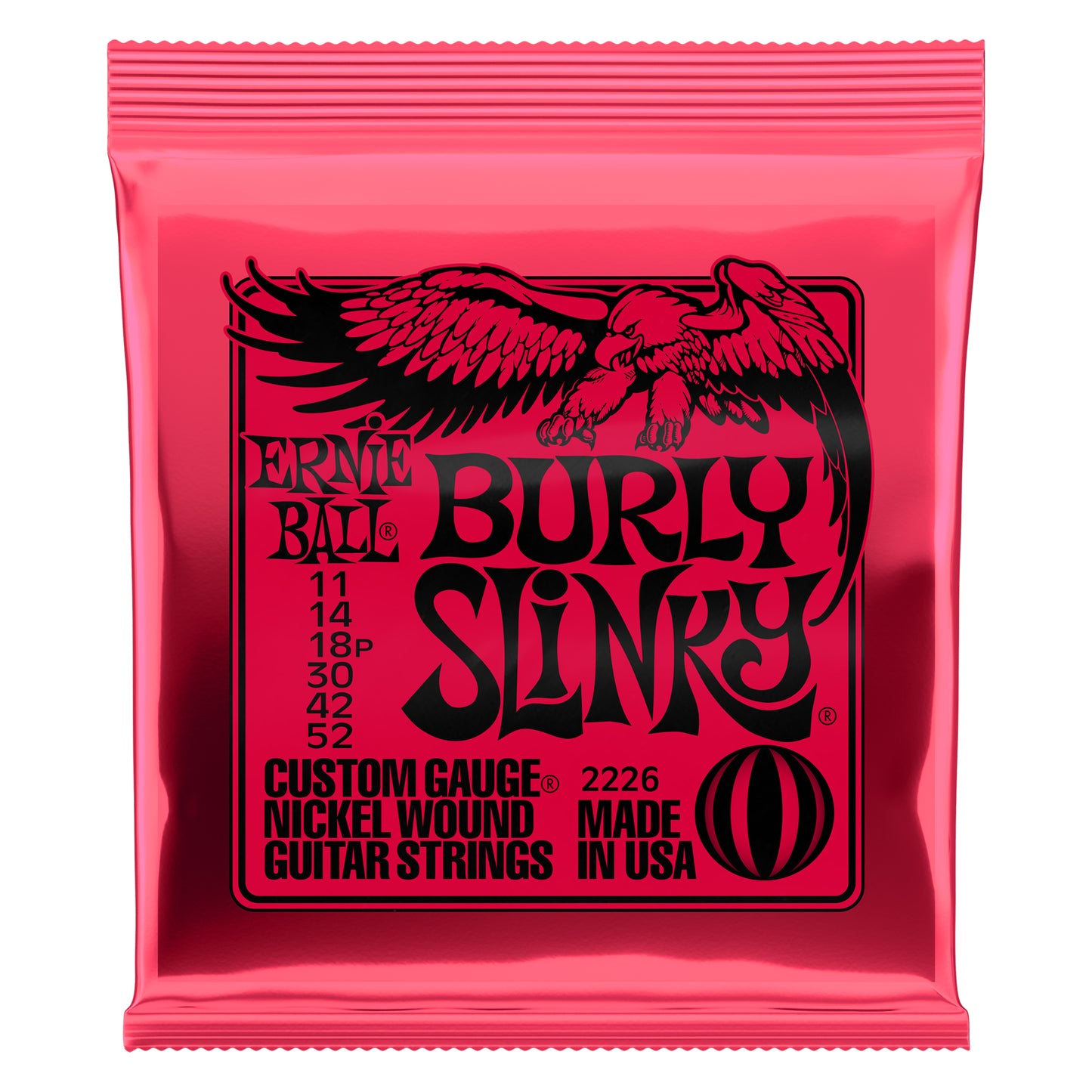 Ernie Ball NICKEL BURLY SLINKY - Electric Guitar strings 11 - 52