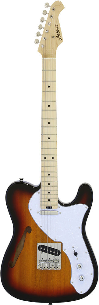 Aria 615-TL Series Semi-Hollow Electric Guitar in 3TS