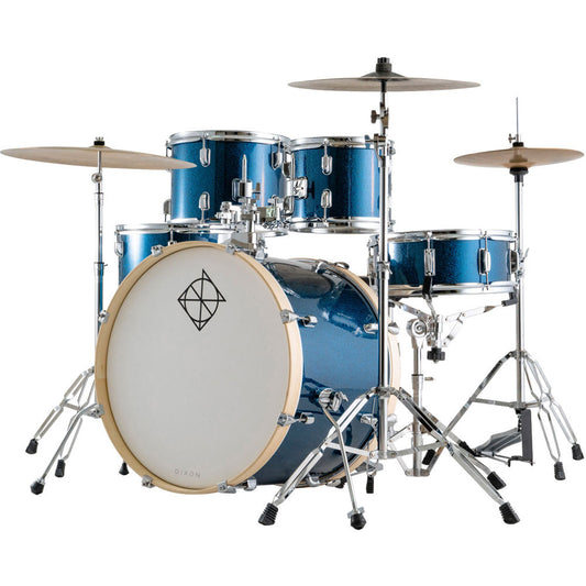 Dixon Spark Standard Series 5-Pce Drum Kit in Ocean Blue Sparkle
