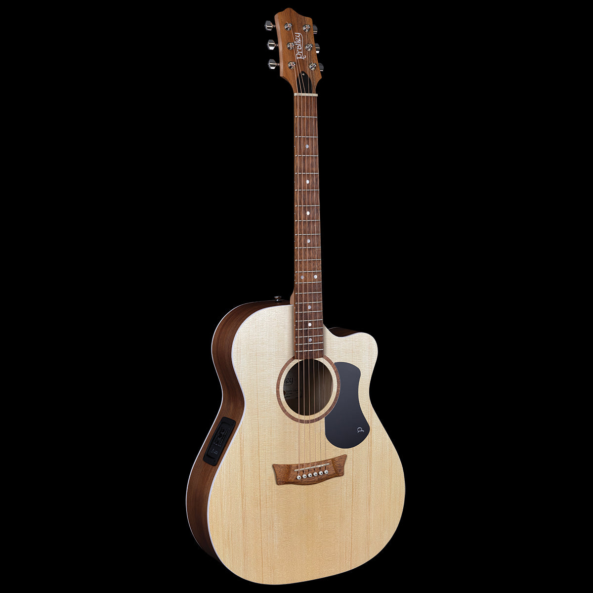 Pratley Classic OM All Solid Blackwood Back/Sides Spruce Top cutaway electric