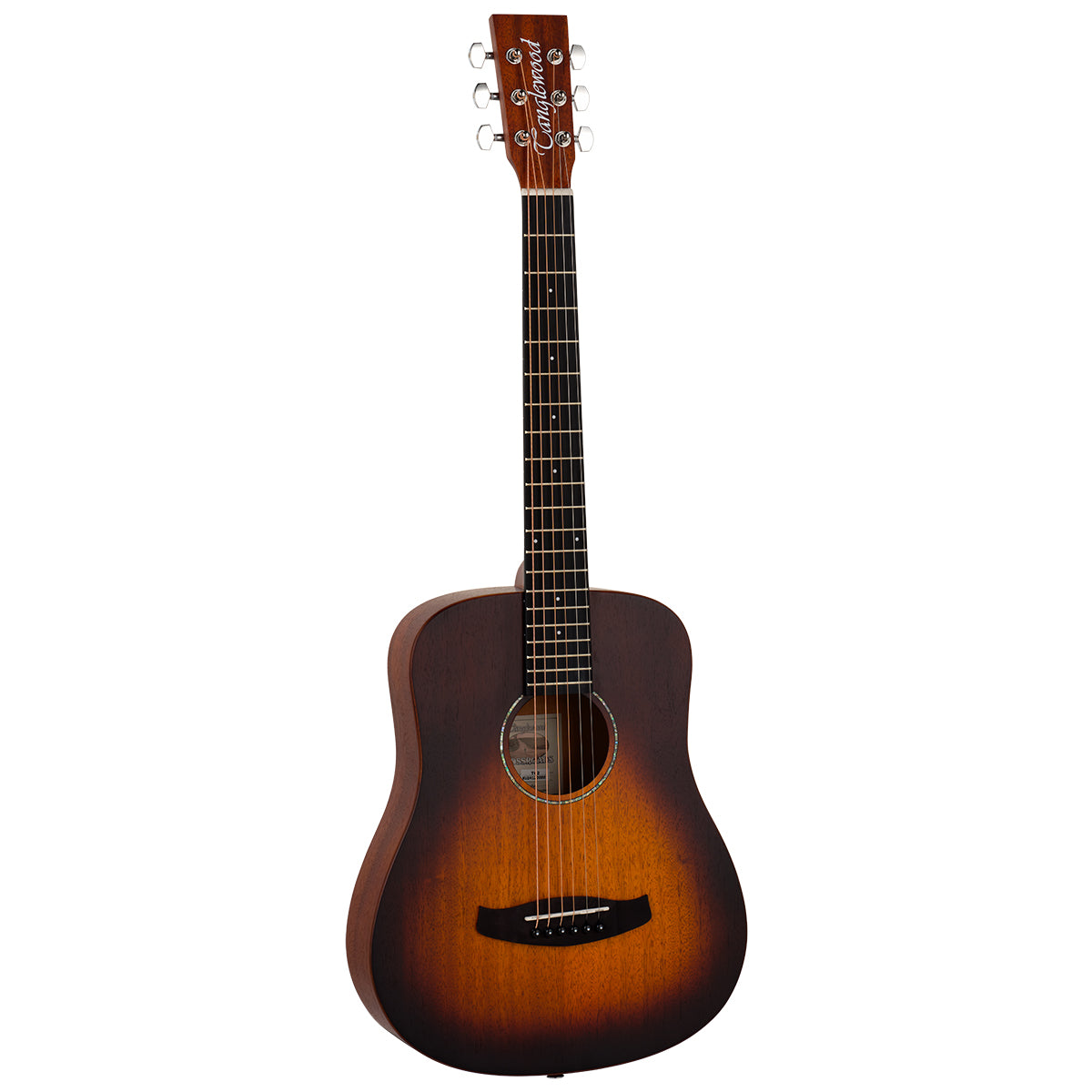 Tanglewood TC2 Crossroads Travel All Mahogany Whiskey Barrel Oak #TWCRT
