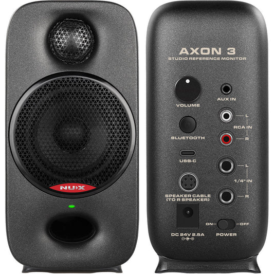NU-X Axon 3 Studio Reference Monitor Speakers (Pair) - Black
